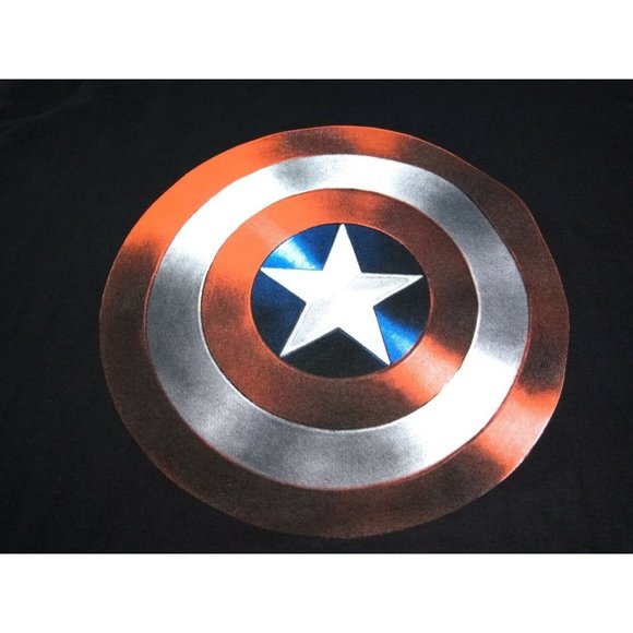 Marvel Captain America Defense Weapon Shield XL Official Licensed Tee Shirt - Picture 1 of 4
